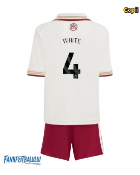 Arsenal Ben White #4 Echipament de Fotbal Replică 2025-26 Copii Treilea (+ Șorturi)